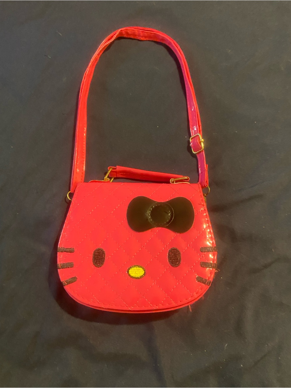 Pink Quilted Hello Kitty Crossbody Bag